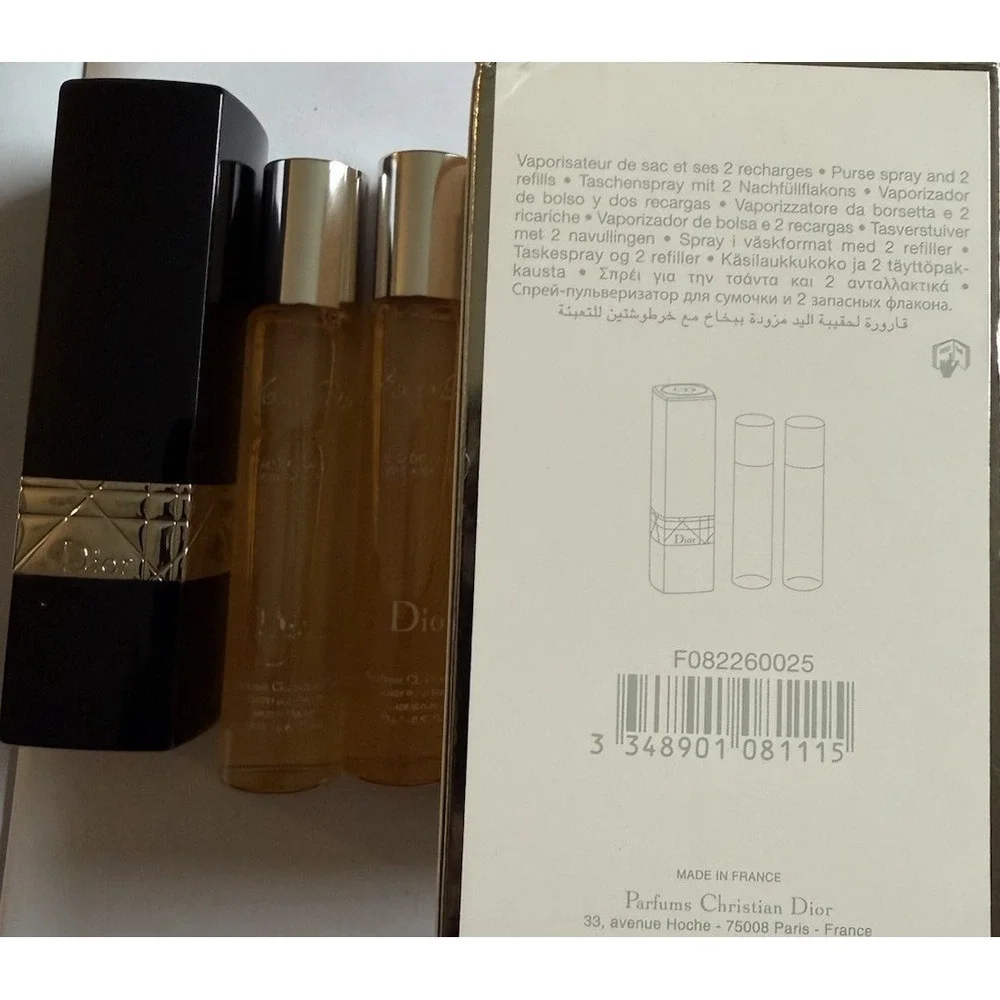 MISS DIOR EAU DE PARFUM PURSE SPRAY REFILLABLE 3x20ML/3x0.67 FL.OZ. NIB